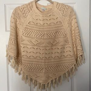 Garnet Hill Girls Sweater Poncho